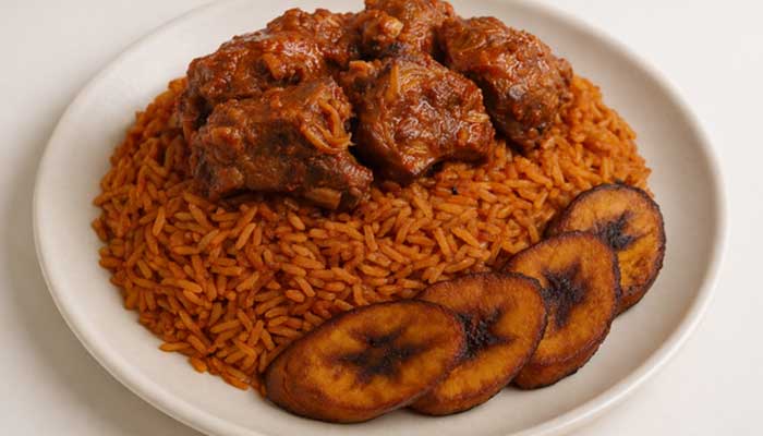 Jollof Rice Combo Goat
