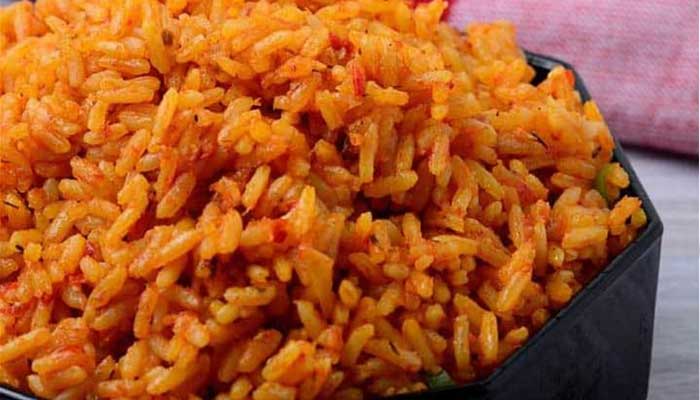 Side of Jollaf rice from Nigerian Breeze